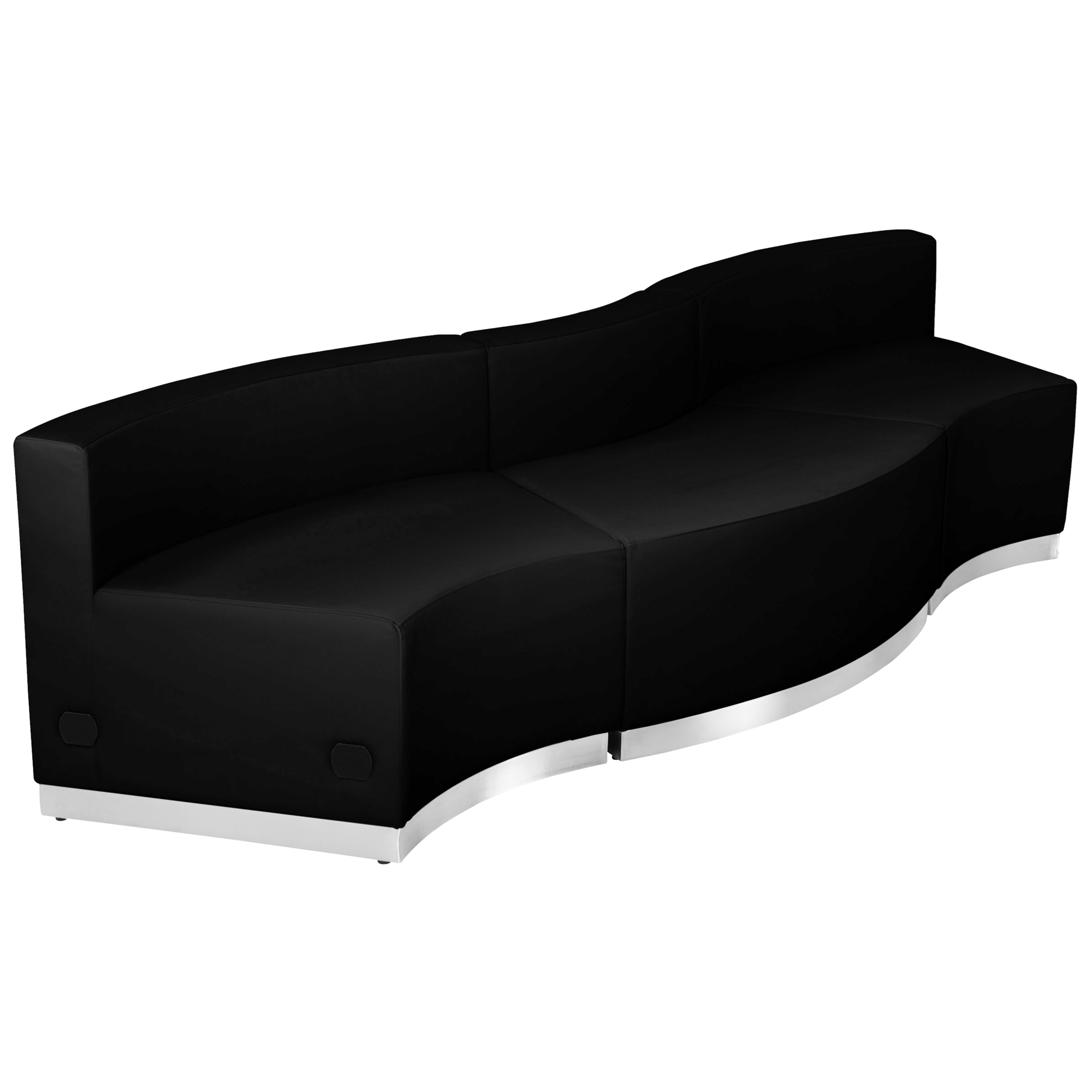 Flash Furniture, 3 PC Black LeatherSoft Reception Configuration, Included (qty.) 3 Model# ZB803720SBK
